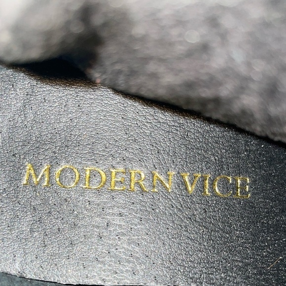 NWOT Modern Vice Women’s Scully Black Leather Ankle Boots - Picture 11 of 13